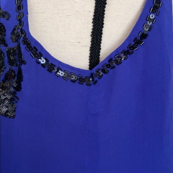 MM COUTURE by MISS ME Blue Sleeveless Tank Top S - Picture 9 of 16